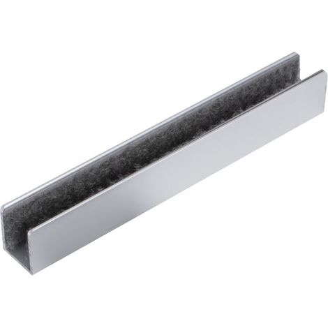 Bodenführung zum Kleben für Glasschiebetüren, 150 mm