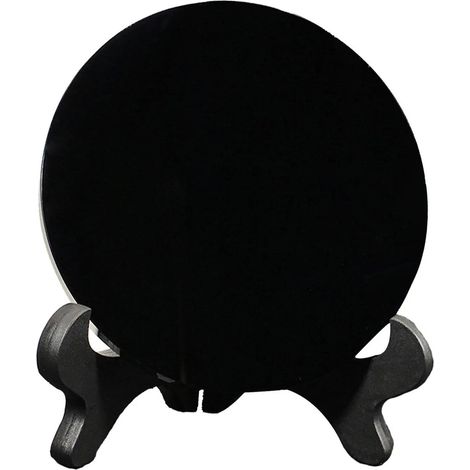 Disque rond disque noir disque circulaire disque plat avec support (1/5)