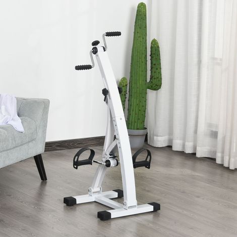 Pédalier pour bras et jambes de canapé ou fauteuil avec écran LED, hauteur et intensité réglables, blanc, 40x42.5x100cm (1/5)