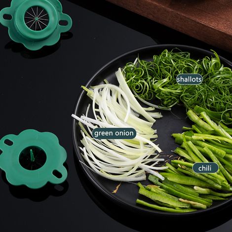 Coupe-Oignon en Acier Inoxydable, Trancheur à Fil pour Légumes, Découpeur Éminceur Cuisine Pratique (1/5)