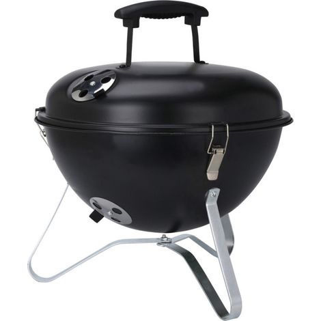 Barbecue de table D34 avec couvercle métal noir (1/3)