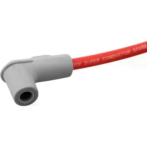 Câble de bougie d'allumage universel pour moteur, résistant à la corrosion, gris et rouge, pièces de réglage moteur MSD (1/5)