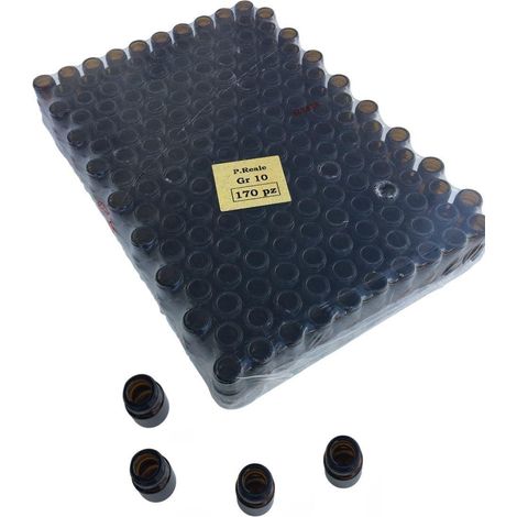 Vasetto in vetro scuro da 15 cc, senza tappo, per 10 gr. di pappa reale (confezione da 170 pz)