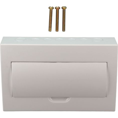 Boîte de disjoncteur à 15 voies, couvercle blanc, Distribution d'énergie montée en Surface avec Rail DIN pour intérieur et extérieur