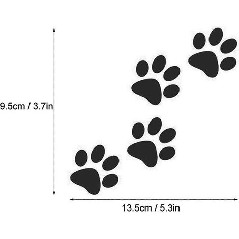Lot de 24 autocollants empreintes de pattes de chat pour voiture - Décorations de carrosserie magnifiques (1/5)
