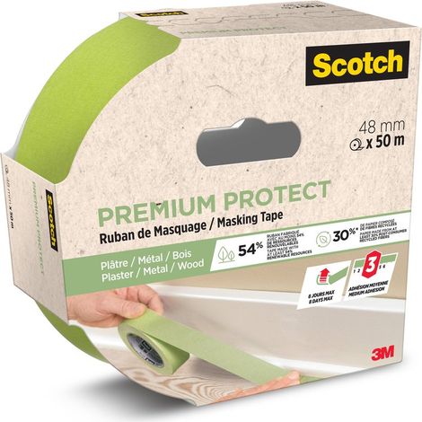 Cinta adhesiva SCOTCH, 48 mm de ancho x 50 m de largo, protección premium SCOTCH (1/4)