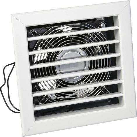 La Ventilazione GCMIB1818120 Griglia per Camini con Elettroventola, Alluminio Verniciato 180x180 mm, Bianco (1/4)