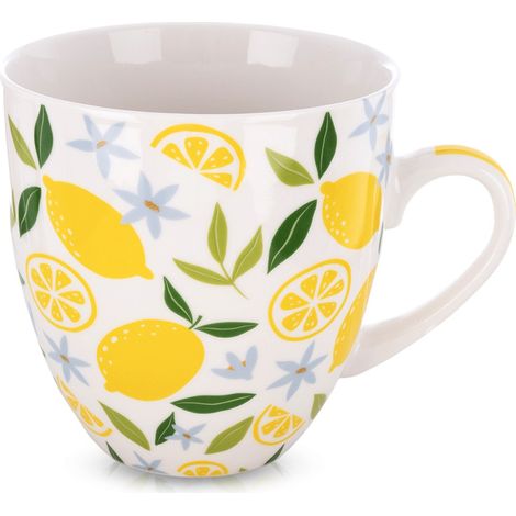 Tazza in porcellana con motivo limone XXL da 1 l (1/5)