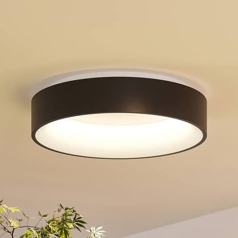 [NEUWERTIG] B-Ware Arcchio Deckenleuchte Lampe Led Aleksi Schwarz Eisen Kunststoff Dimmbar Rund 45c
