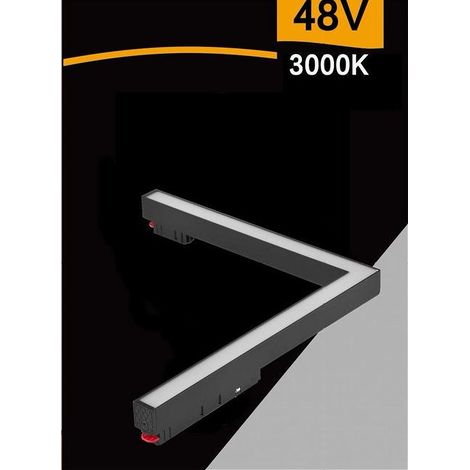 Trade Shop - Luz De La Esquina Led 24 W Recíned Para La Luz Magnética De 48v 3000k 4000k Mg-06 - (1/2)