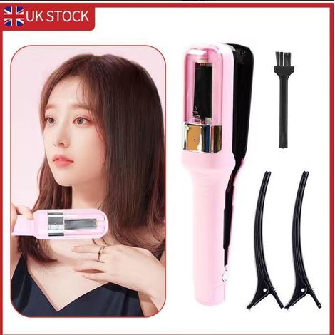 FLITI Automatic Cordless Hair Trimmer, Pink, ABS, 500mAh, Type-C, for Women, Split End Trimming, Hair Care Machine (1/5)