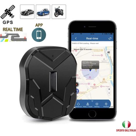 LOCALIZZATORE SATELLITARE GPS TRACKER PER AUTO MOTO, LOCALIZZATORE DI POSIZIONE 4G BATTERIA 30GG CON MAGNETE - DISCORAMA® (1/5)