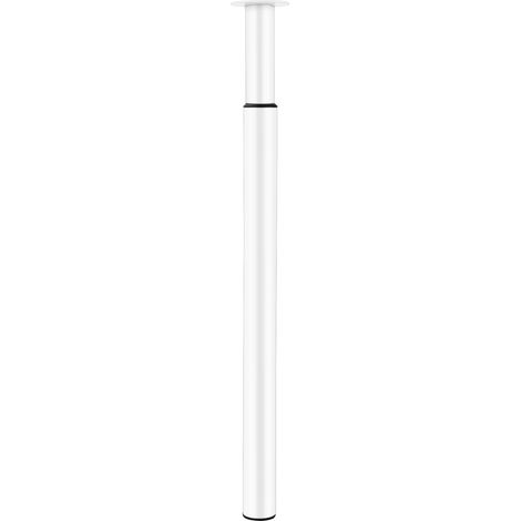 Adjustment Table Leg 710-1100mm Height Breakfast Bar Legs Worktop Desk Round Tube Table Leg Support Furniture Table Leg (White) (1/5)