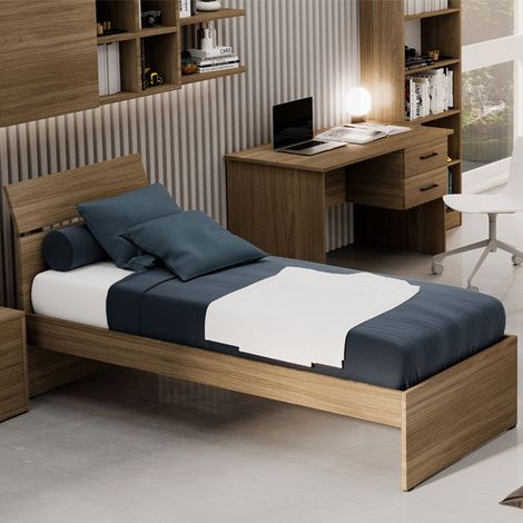 Letto in legno una piazza per la cameretta dei bambini, (1/2)