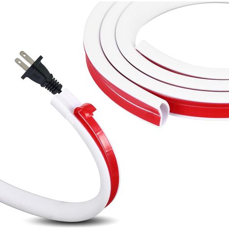 1M White Self Adhesive Cable Ducting White Round Flexible White for Home Office Warehouse (1m) (1/5)