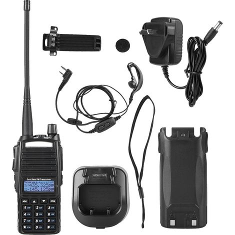 Talkie-walkie portable à clip dorsal, radio bidirectionnelle mains-libres, 100-240V (prise AU) (1/5)