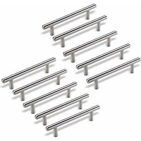 10 x Bow Handles Door Knobs, Drawer Handles & Knobs Stainless Steel Furniture Handles Ø 12mm (Drilling Distance - 160mm) MUMU (1/4)
