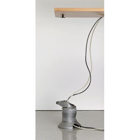 CAMAR Kabelkanal Prisma, Bodenplatten ø 150 mm Spiral ø 90 mm, Kunststoff silber