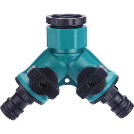 avec Vanne Tout Ou Rien Inverseur de Conduite d'eau,Robinet Double Sortie,Raccord y,pour Connecter 2 Appareils Tels Que Machine à Laver, Tuyau d'arrosage, Etc. (1/4)