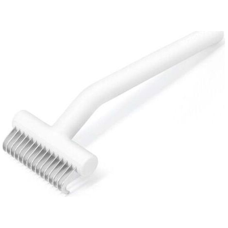 PA Peigne de toilettage pour chiens et chats, peigne dépilatoire, peigne pour sous-poil, outil de toilettage pour animaux à poils mi-longs à longs, doux pour la peau et léger. (1/4)
