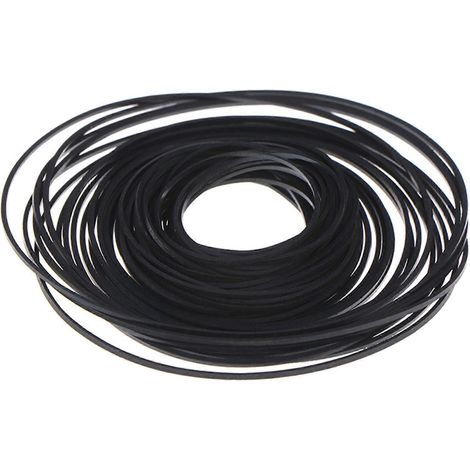 Courroie caoutchouc mixte pour cassette carrée 4-13cm, lecteur CD DVD - 45-130mm (1/4)
