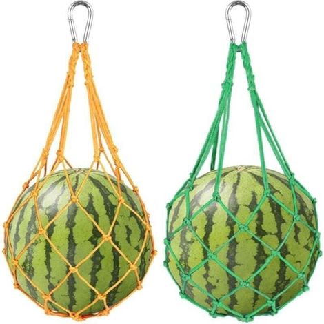 2pcs Hanging Chicken Feeder, Poultry Fruit Portez et Sac en Mailles pour Poulets, Poules, Canards et Grands Oiseaux(Vert, Jaune) (1/4)