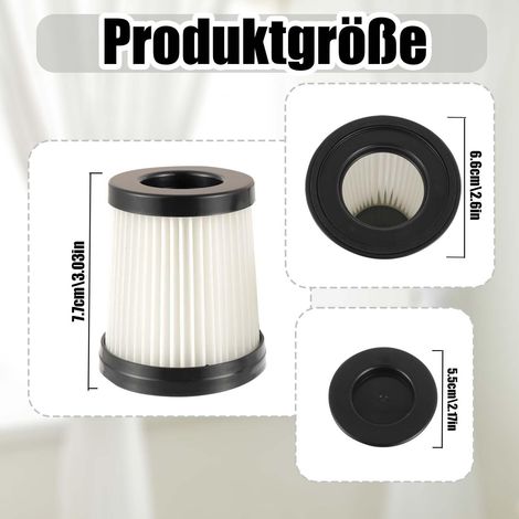 4er-Pack Ersatz-HEPA-Filter für Lubluelu 202 Staubsauger, HEPA-Filter für FSV001/FSV101/Lubluelu Fabuletta FSV001 FSV101 und Oraimo OSV-102 Staubsauger (1/5)