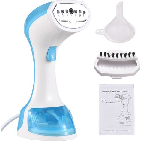 Défroisseur vapeur portable de voyage pour vêtements, 1100 W, chauffe rapide, réservoir d'eau amovible de 120 ml, idéal pour la maison et le bureau. (1/3)