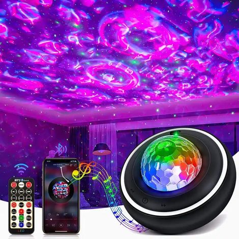 Filiyano – Projecteur d'étoiles LED à piles - Projecteur d'étoiles Galaxy - 2,5 h Noir (1/5)