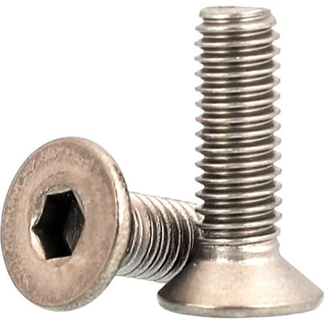 5/10 pièces M2 M2.5 M3 L = 3–50 mm Vis à tête cylindrique creuse hexagonale avec fraisée plate (30 5