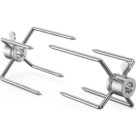 2 Pcs Fourchette Tourne Pin Fourchette to Barbecue for Rotissoire to Grill Tool for Barbecue