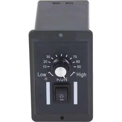 Régulateur de vitesse PWM 6A DC10-60V pour moteur à courant continu, panneau de contrôle avec interrupteur et variateur de vitesse pour engrenages (1/5)