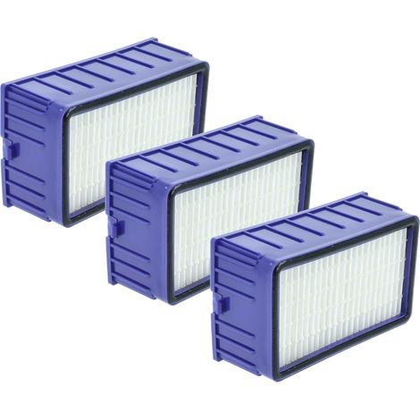 vhbw 3x Filtro compatible con Dyson DC-11, DC11 Allergy aspiradora - filtro salida del motor HEPA blanco lila