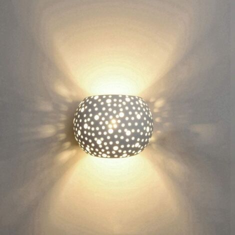 5W Applique Murale LED Lampe Design Moderne Vers le haut et vers le bas Luminaires Muraux Intérieur Boule Ronde Forme Blanc Chaud (1/4)