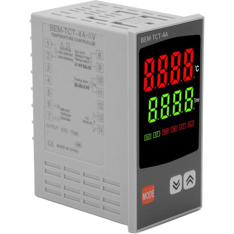 Régulateur de température PID avec affichage LED 7 segments, thermostat PID pour équipements industriels, 100-240 V CA (1/5)