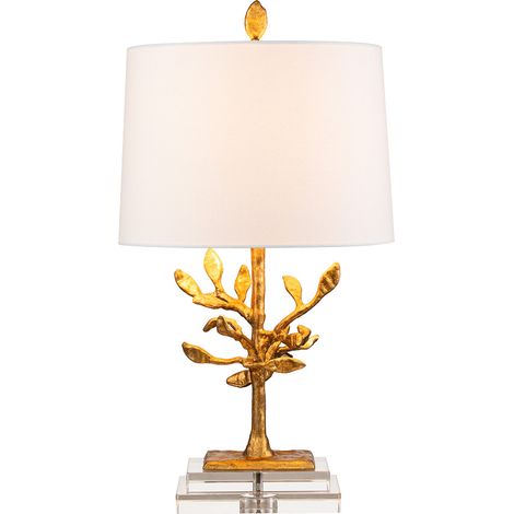 Elstead Audubon Park - Lampe de table 1 lumière dorée, E27 (1/5)
