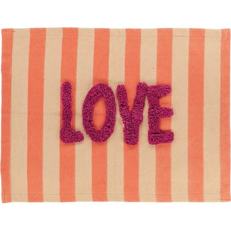 LOVE Baumwollteppich 45x60 cm