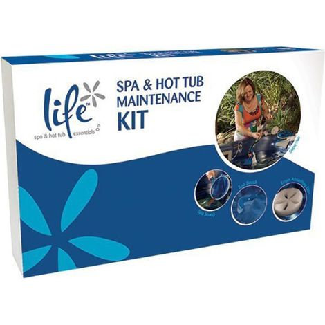 Kit entretien spa complet – Épuisette, brosse, disque absorbeur, aspirateur manuel Supa-Vac, perche télescopique – Pour spas gonflables et rigides – Life