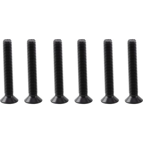 Vis M3 tête fraisée fendue, écrous hexagonaux, acier allié noir, lot 250 pièces, boulonnerie d'assemblage (1/5)