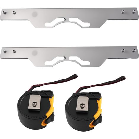 2PCS Universal Wheel Alignment Tool Carbon Steel Plates with Tape Measures Kit (1/5)