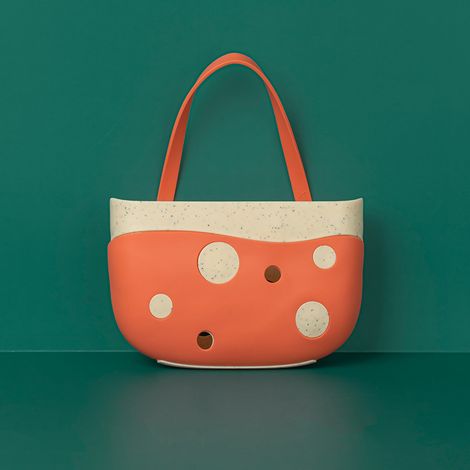 Organisateur d'évier en plastique, panier de rangement avec trou de vidange sanitaire, adapté au panier suspendu d'évier de cuisine et de salle de bains（orange） (1/5)