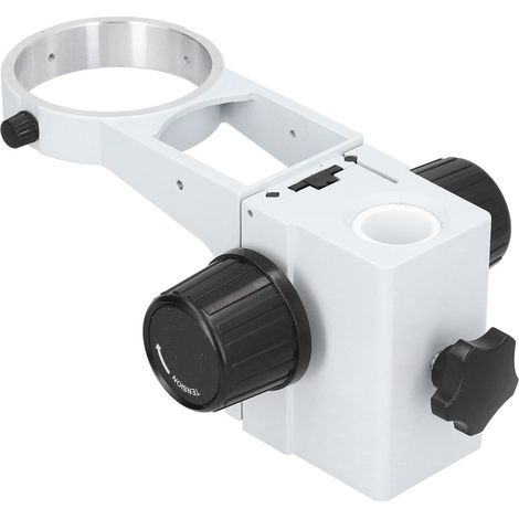 Support de mise au point réglable pour microscope trinoculaire binoculaire stéréoscopique de 76 mm de diamètre, colonne de 25 mm. (1/5)