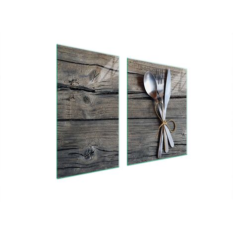 ASSIETTE EN VERRE et PLANCHE À DÉCOUPER 100x52 COUVERTS (1/5)
