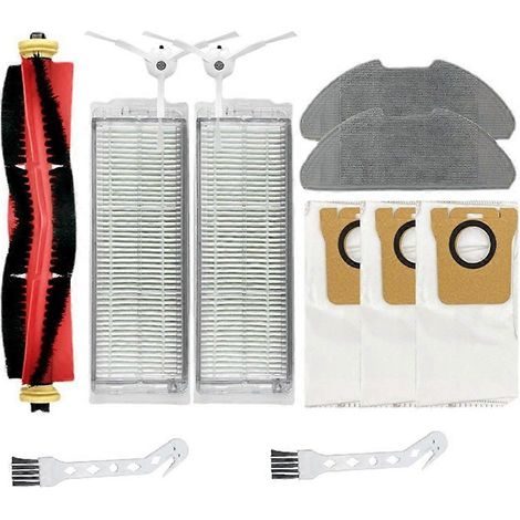 Filtre pour aspirateur brosse pour aspirateur Filtre de brosse pour aspirateur filtre de Mijia Robot Aspirateur MJST1S/2PROMJST1SHW/2 Ultra Accessoires Main Side Brosse Sac à poussière Filtre de rempl (1/5)