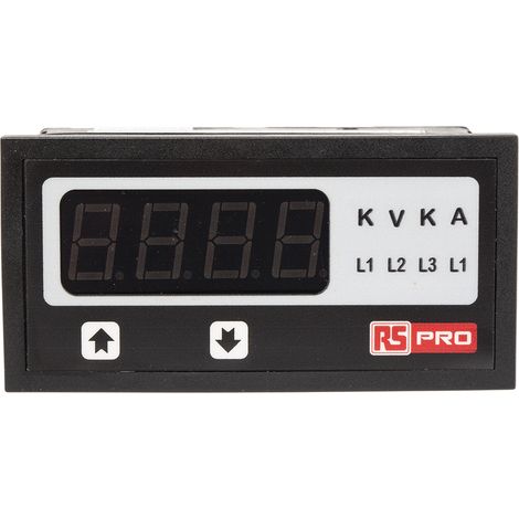 Ampèremètre numérique V c.a. RS PRO, 43.5mm x 92mm ( Prix pour 1 ) (1/4)