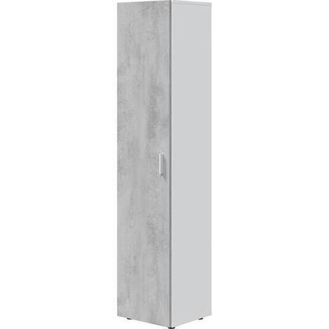 KIT MOBILE MULTIUSO 41X37XH182 CM BIANCO CEMENTO