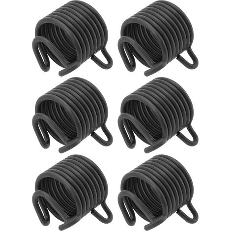 Lot de 6 marteaux pneumatiques fixes à ressort métallique remplaçables - Ressort rapide - Diamètre intérieur : 3 mm - Compatible avec Art.3213 - Noir (1/5)