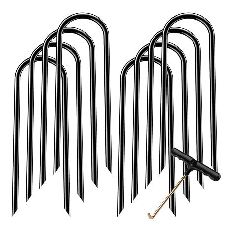 Lot de 8 piquets de Trampoline en Acier galvanisé pour Trampoline (1/5)