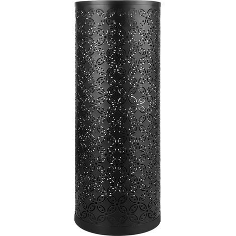 Porte-Parapluie en métal Creux créatif pour Parapluie sur Pied pour Bureau, Restaurant, Famille, 42 x 15 x 15 cm, Noir (1/5)