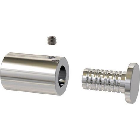 Entretoise percée en Inox poli Ø 13 mm projection 20 mm (1/5)